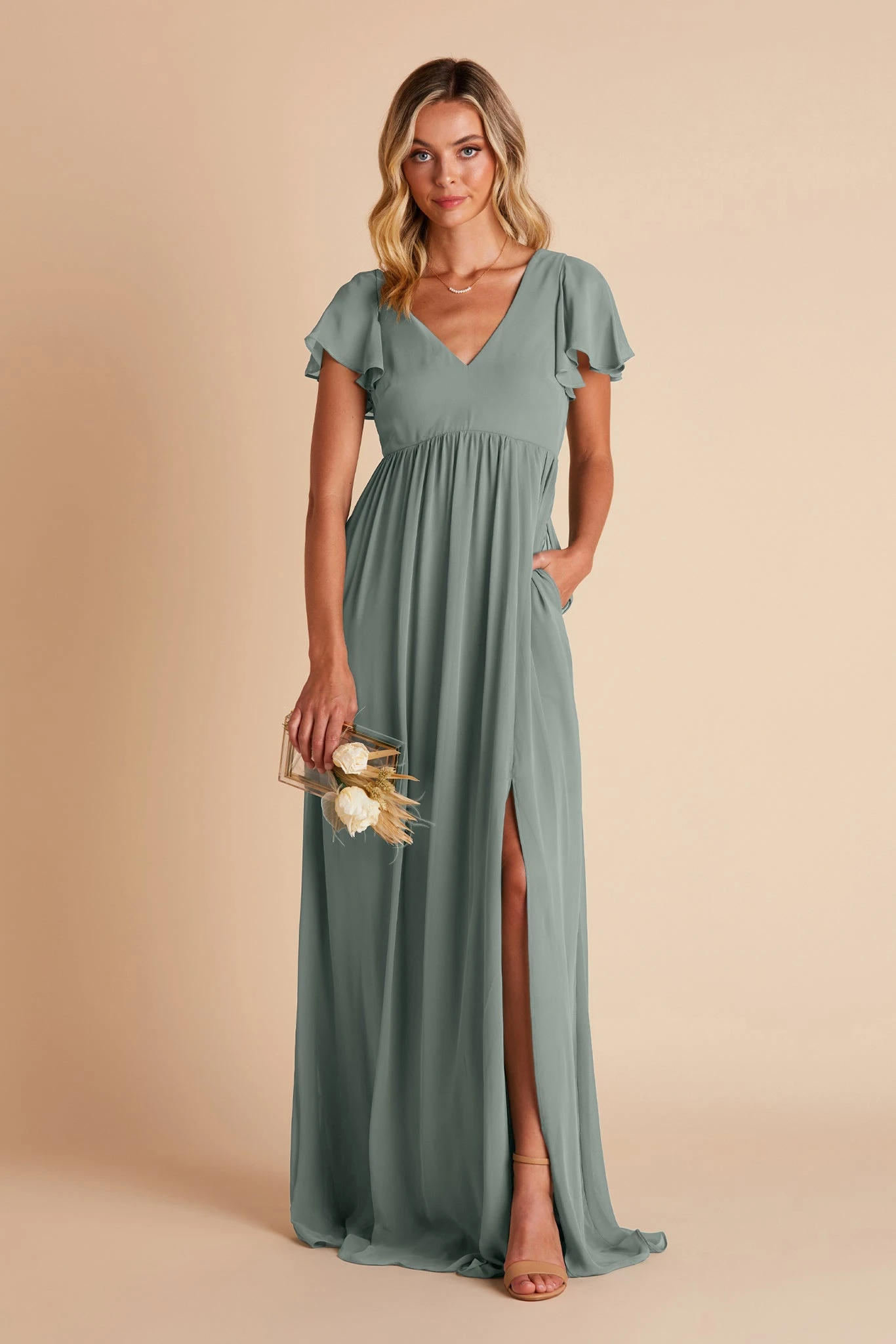 Hannah Empire Dress - Sea Glass 8 Hannah Empire Dress - Sea Glass - Image 6