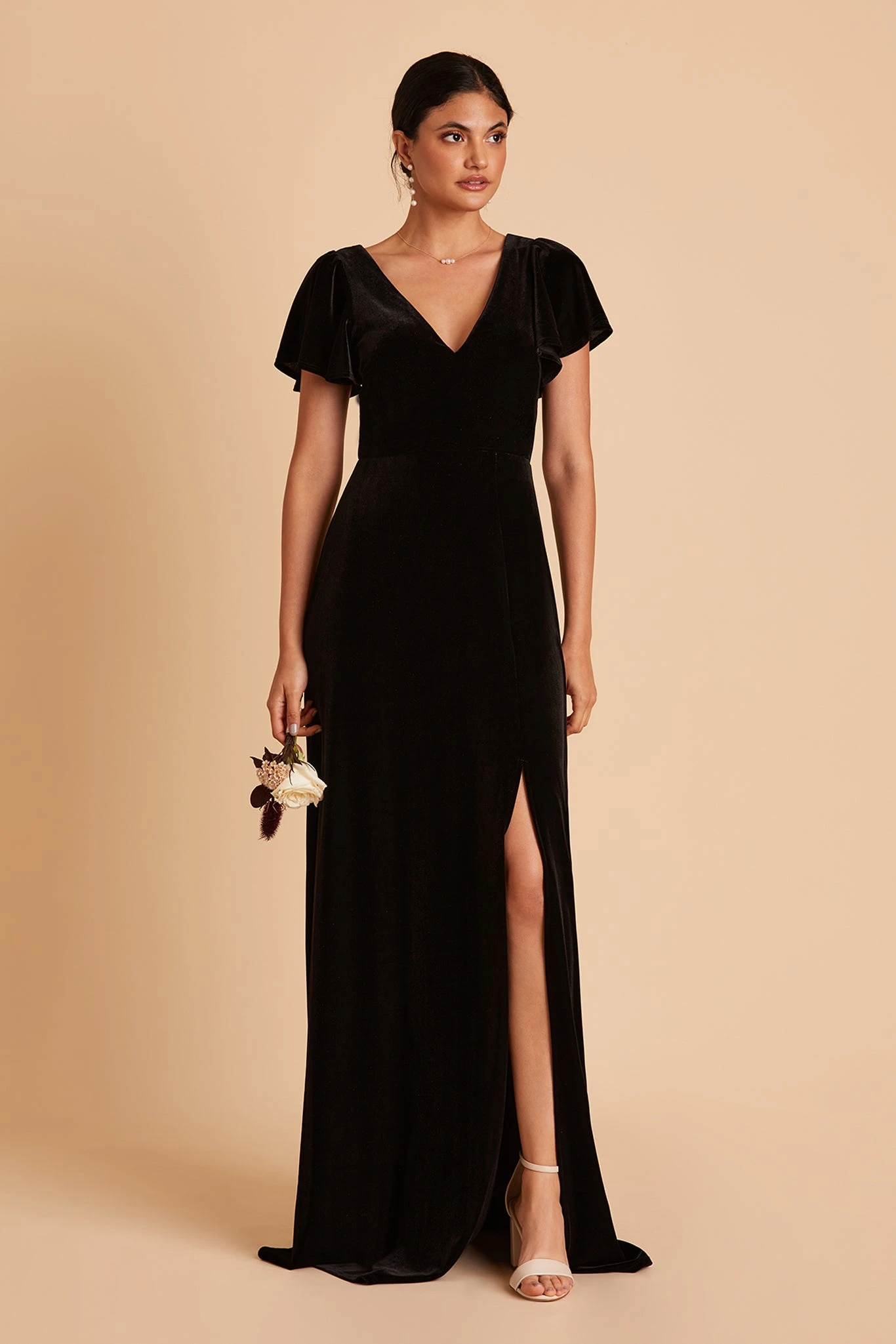 Hannah Velvet Dress - Black 7 Hannah Velvet Dress - Black - Image 5
