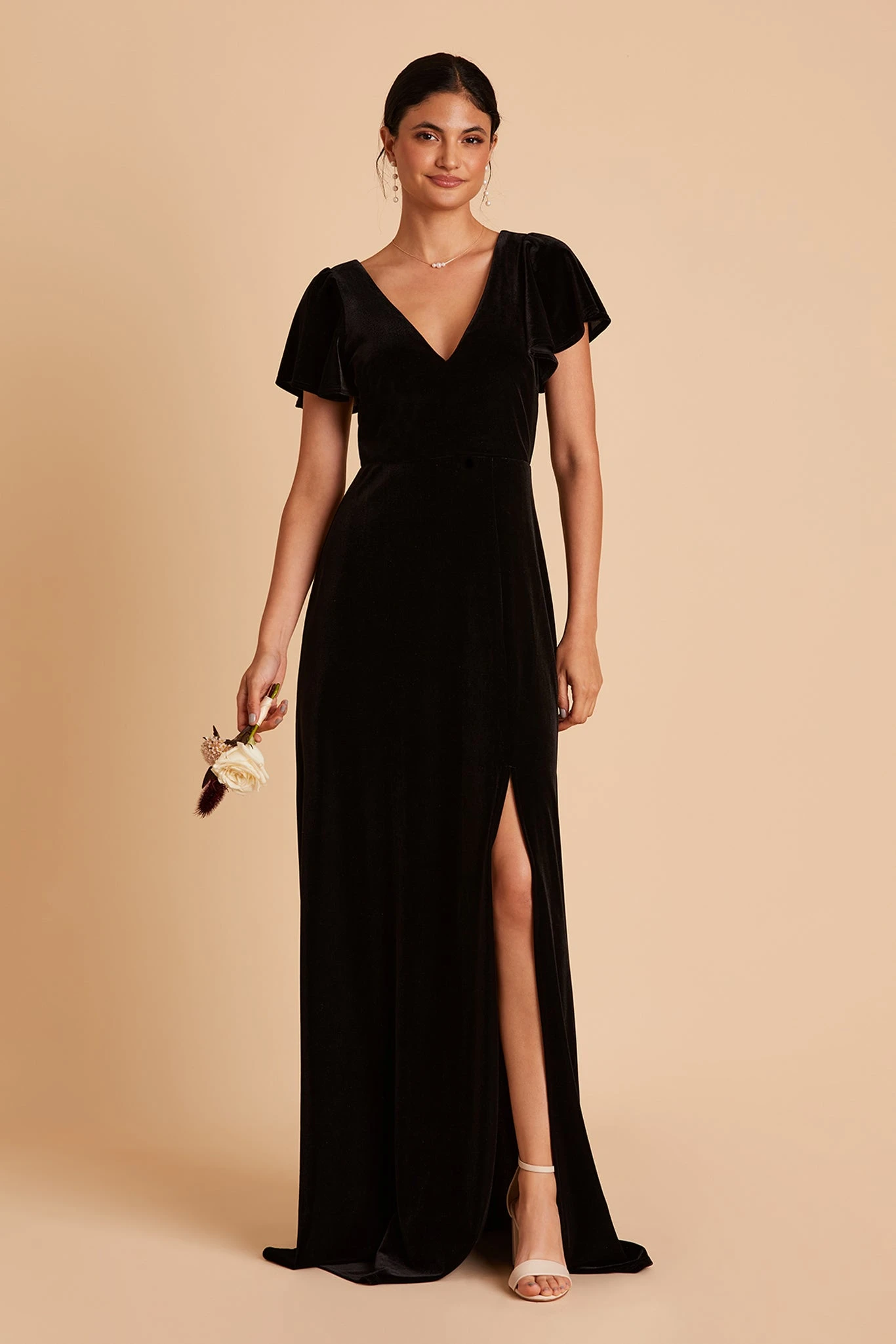 Hannah Velvet Dress - Black 9 Hannah Velvet Dress - Black - Image 7