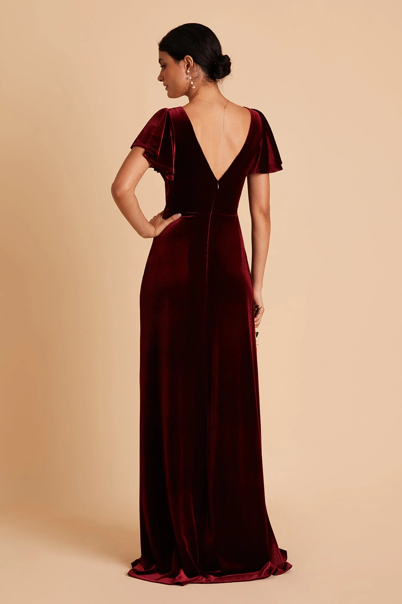 Hannah Velvet Dress - Cabernet 9 Hannah Velvet Dress - Cabernet - Image 7