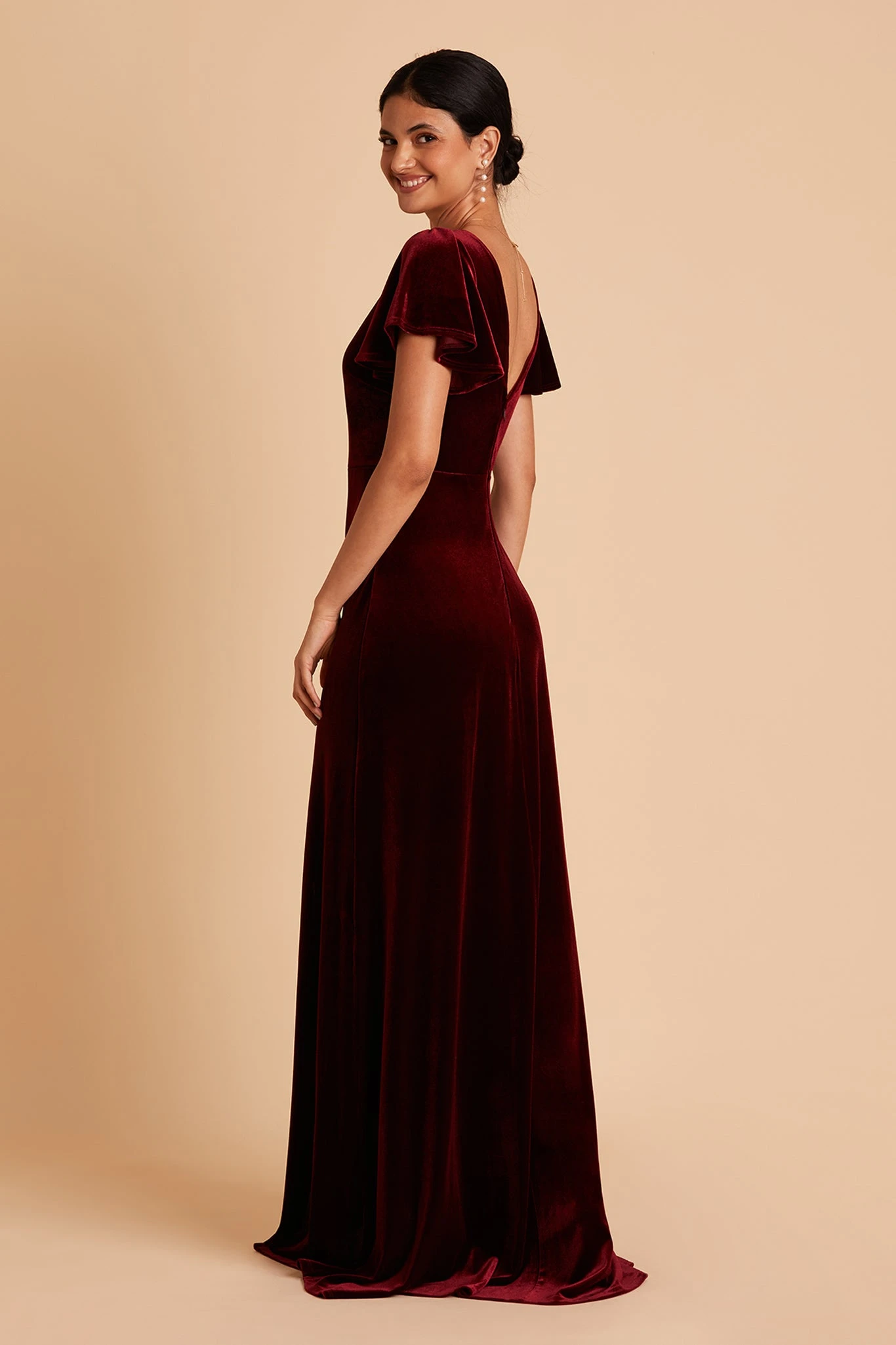 Hannah Velvet Dress - Cabernet 8 Hannah Velvet Dress - Cabernet - Image 6