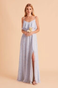 Jane Convertible Dress - Dusty Blue Floret 20 Jane Convertible Dress - Dusty Blue Floret -Elegance Bridal Store BIRDY GREY JANE CONVERTIBLE BRIDESMAID DRESS DUSTY BLUE FLORET 01