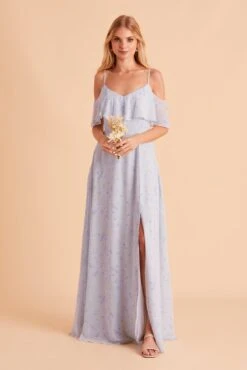 Jane Convertible Dress - Dusty Blue Floret 19 Jane Convertible Dress - Dusty Blue Floret -Elegance Bridal Store BIRDY GREY JANE CONVERTIBLE BRIDESMAID DRESS DUSTY BLUE FLORET 05