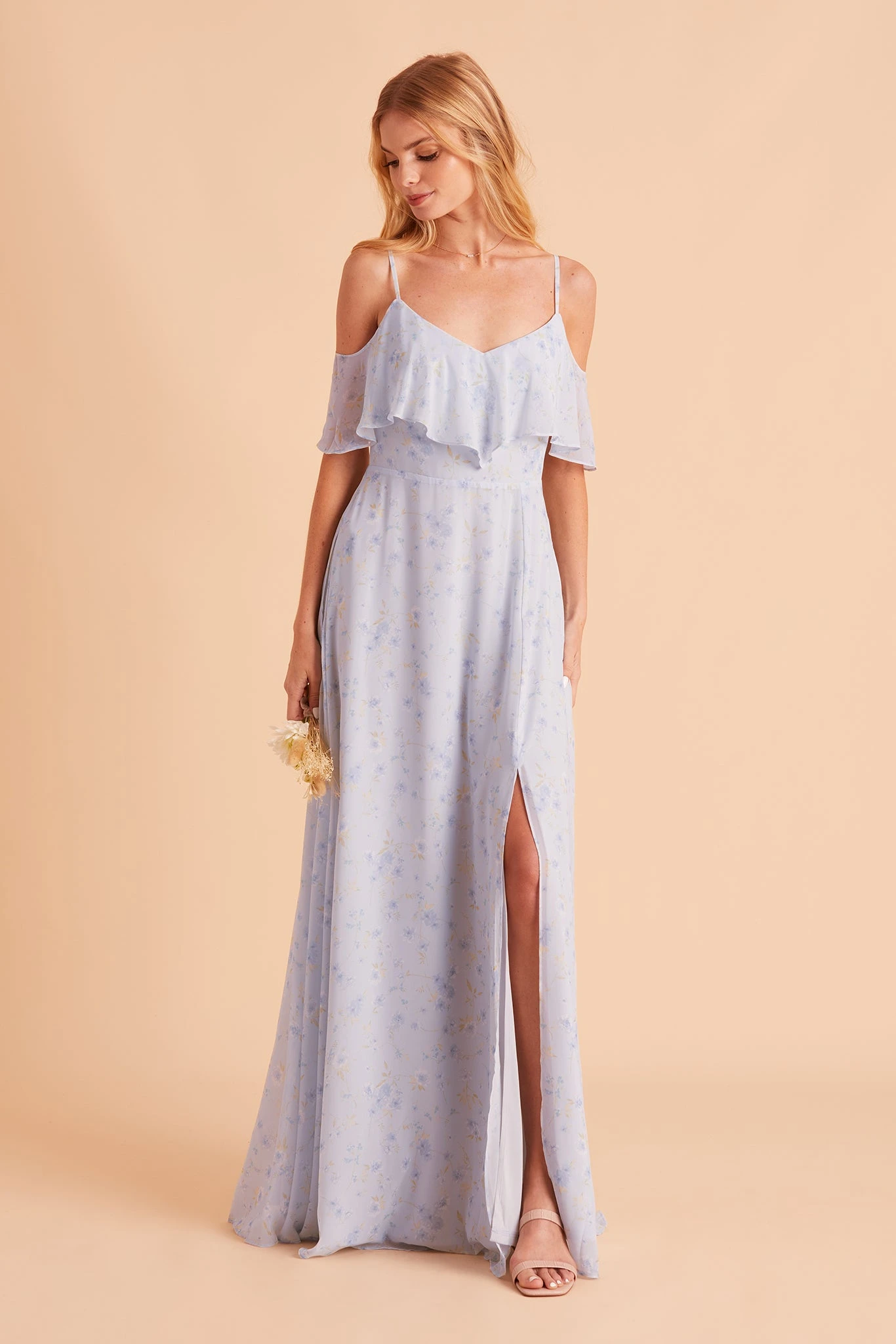 Jane Convertible Dress - Dusty Blue Floret 7 Jane Convertible Dress - Dusty Blue Floret - Image 5