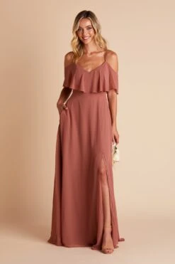 Jane Convertible Dress - Desert Rose -Elegance Bridal Store BIRDY GREY JANE CONVERTIBLE SLIT BRIDESMAID DRESS DESERT ROSE 09
