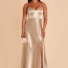 Jay Shiny Satin Dress - Neutral Champagne -Elegance Bridal Store BIRDY GREY JAY SATIN BRIDESMAID DRESS NEUTRAL CHAMPAGNE 03