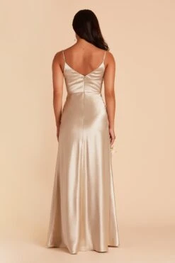 Jay Shiny Satin Dress - Neutral Champagne 24 Jay Shiny Satin Dress - Neutral Champagne -Elegance Bridal Store BIRDY GREY JAY SATIN BRIDESMAID DRESS NEUTRAL CHAMPAGNE 04