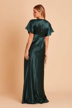 Jesse Shiny Satin Dress - Emerald -Elegance Bridal Store BIRDY GREY JESSE BRIDESMAID DRESS EMERALD 05