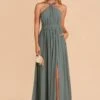 Kiko Chiffon Dress - Sea Glass
