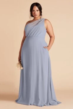 Kira Dress - Dusty Blue 12 Kira Dress - Dusty Blue -Elegance Bridal Store BIRDY GREY KIRA BRIDESMAID DRESS CURVE DUSTY BLUE 02
