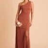 Kira Crepe Dress - Terracotta -Elegance Bridal Store BIRDY GREY KIRA BRIDESMAID DRESS TERRACOTTA 04