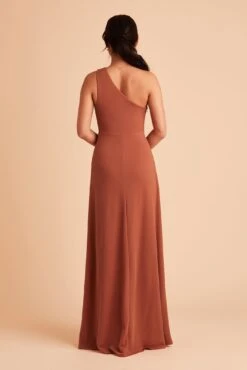 Kira Crepe Dress - Terracotta -Elegance Bridal Store BIRDY GREY KIRA BRIDESMAID DRESS TERRACOTTA 05