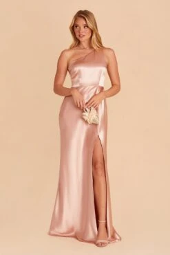 Kira Shiny Satin Dress - Rose Gold -Elegance Bridal Store BIRDY GREY KIRA SATIN BRIDESMAID DRESS ROSEGOLD 02