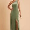 Kira Velvet Dress - Dark Sage -Elegance Bridal Store BIRDY GREY KIRA VELVET BRIDESMAID DRESS DARK SAGE 02