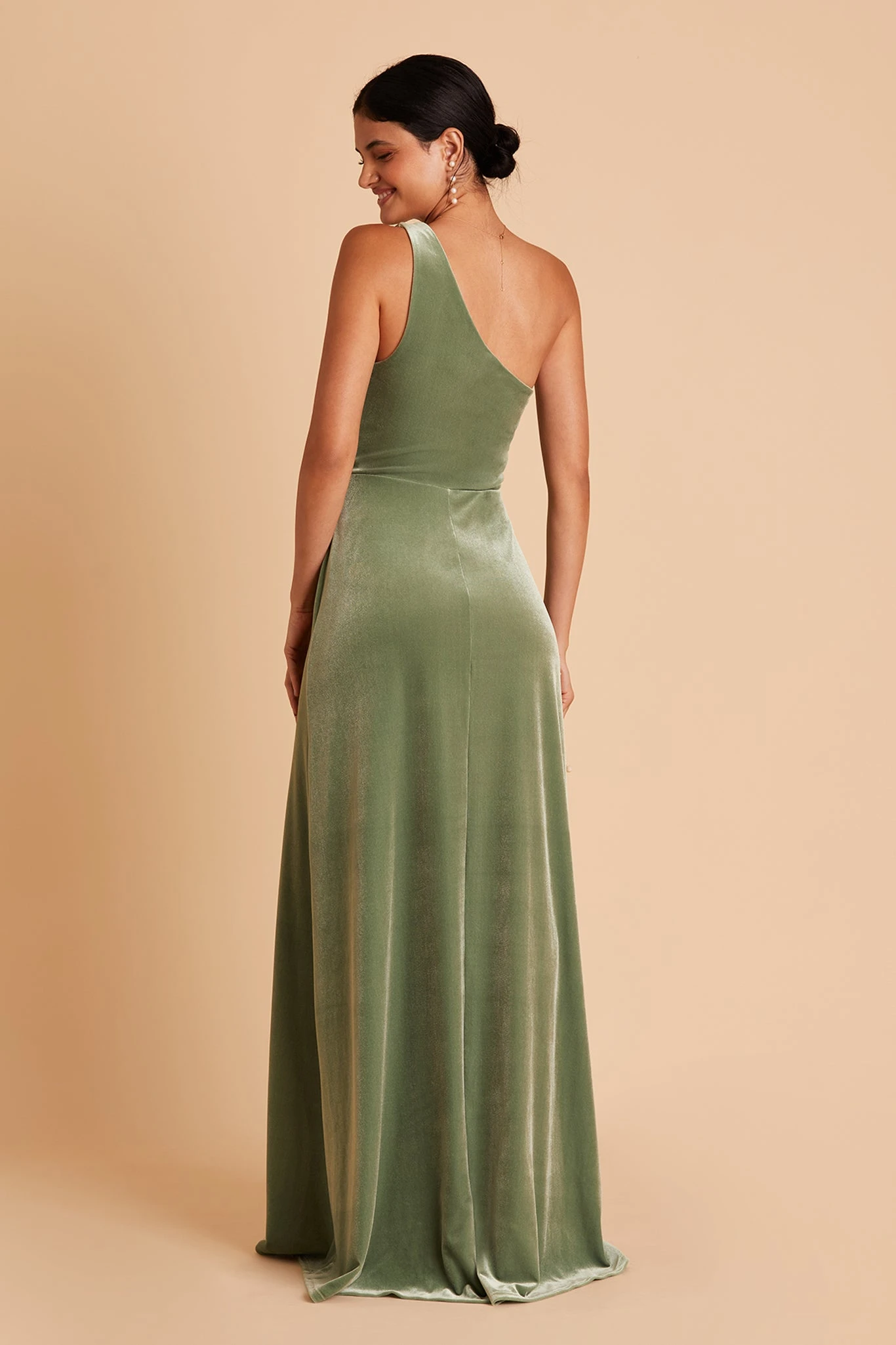 Kira Velvet Dress - Dark Sage 10 Kira Velvet Dress - Dark Sage - Image 8