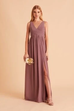 Laurie Empire Dress - Dark Mauve 17 Laurie Empire Dress - Dark Mauve -Elegance Bridal Store BIRDY GREY LAURIE MATERNITY BRIDESMAID DRESS DARK MAUVE 03 1