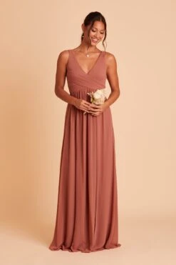 Laurie Empire Dress - Desert Rose 22 Laurie Empire Dress - Desert Rose -Elegance Bridal Store BIRDY GREY LAURIE MATERNITY BRIDESMAID DRESS DESERT ROSE 01