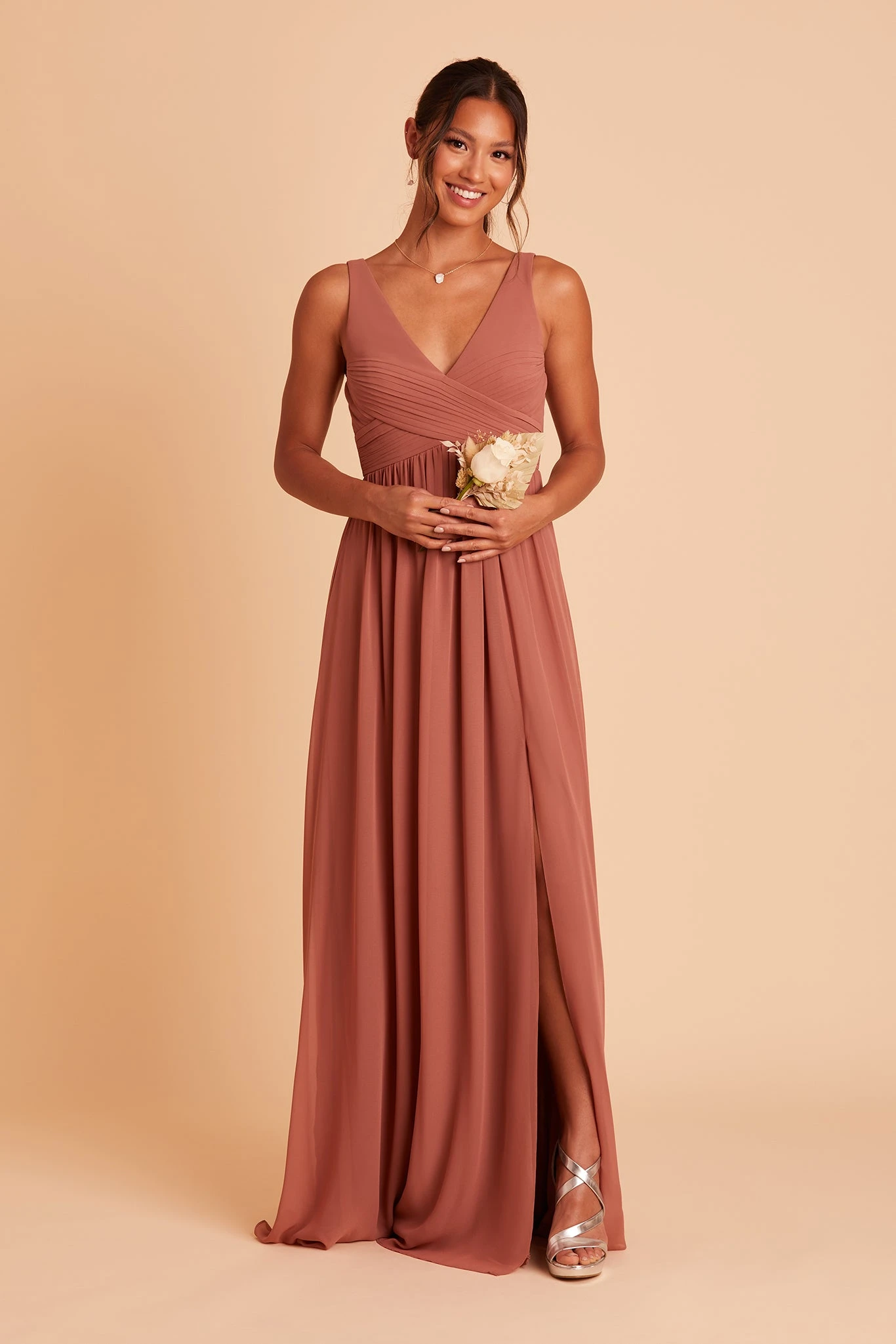 Laurie Empire Dress - Desert Rose 4 Laurie Empire Dress - Desert Rose - Image 2