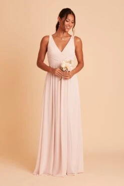 Laurie Empire Dress - Pale Blush -Elegance Bridal Store BIRDY GREY LAURIE MATERNITY BRIDESMAID DRESS PALE BLUSH 02