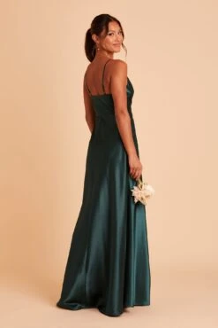Lisa Long Shiny Satin Dress - Emerald 20 Lisa Long Shiny Satin Dress - Emerald -Elegance Bridal Store BIRDY GREY LISA BRIDESMAID DRESS EMERALD 06 36bdc6c7 1d0a 4b73 8d49 c414f78181db
