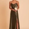 Lisa Long Shiny Satin Dress - Olive 2 Lisa Long Shiny Satin Dress - Olive -Elegance Bridal Store BIRDY GREY LISA BRIDESMAID DRESS OLIVE 02 0545e5aa 78dc 4365 8492 5104bad4b15f