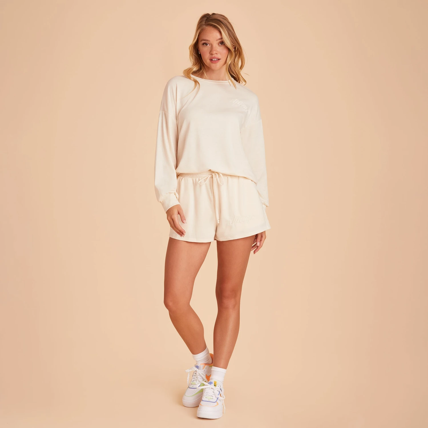 Crew Neck Sweatshirt - Vanilla Cream 8 Crew Neck Sweatshirt - Vanilla Cream - Image 6