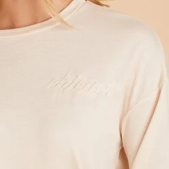Crew Neck Sweatshirt - Vanilla Cream 21 Crew Neck Sweatshirt - Vanilla Cream -Elegance Bridal Store BIRDY GREY LOUNGEWEAR CREWNECK VANILLA CREAM 07