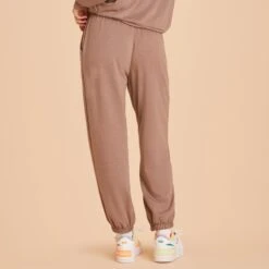 Sweatpants - Cocoa -Elegance Bridal Store BIRDY GREY LOUNGEWEAR SWEAT PANTS COCOA 05