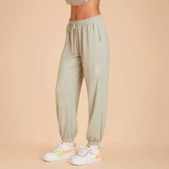 Sweatpants - Sage -Elegance Bridal Store BIRDY GREY LOUNGEWEAR SWEAT PANTS SAGE 04