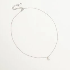 Pearl Pendant Necklace - Silver -Elegance Bridal Store BIRDY GREY MIA BIJOUX DAINTY PEARL PENDANT NECKLACE SILVER 01