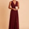 Minae Chiffon Dress - Cabernet -Elegance Bridal Store BIRDY GREY MINAE BRIDESMAID DRESS CABERNET 04