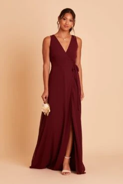 Minae Chiffon Dress - Cabernet 19 Minae Chiffon Dress - Cabernet -Elegance Bridal Store BIRDY GREY MINAE BRIDESMAID DRESS CABERNET 06