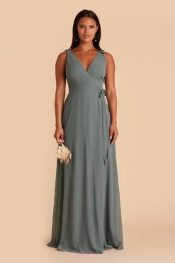 Minae Chiffon Dress - Sea Glass 13 Minae Chiffon Dress - Sea Glass -Elegance Bridal Store BIRDY GREY MINAE CONVERTIBLE BRIDESMAID DRESS SEA GLASS 02