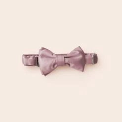 Sadie Dog Bow Tie Collar - Sheen Mauve