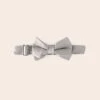 Sadie Dog Bow Tie Collar - Sheen Gray 1 Sadie Dog Bow Tie Collar - Sheen Gray -Elegance Bridal Store BIRDY GREY MUGGSY DOG BOW TIE COLLAR DOVE GRAY 01
