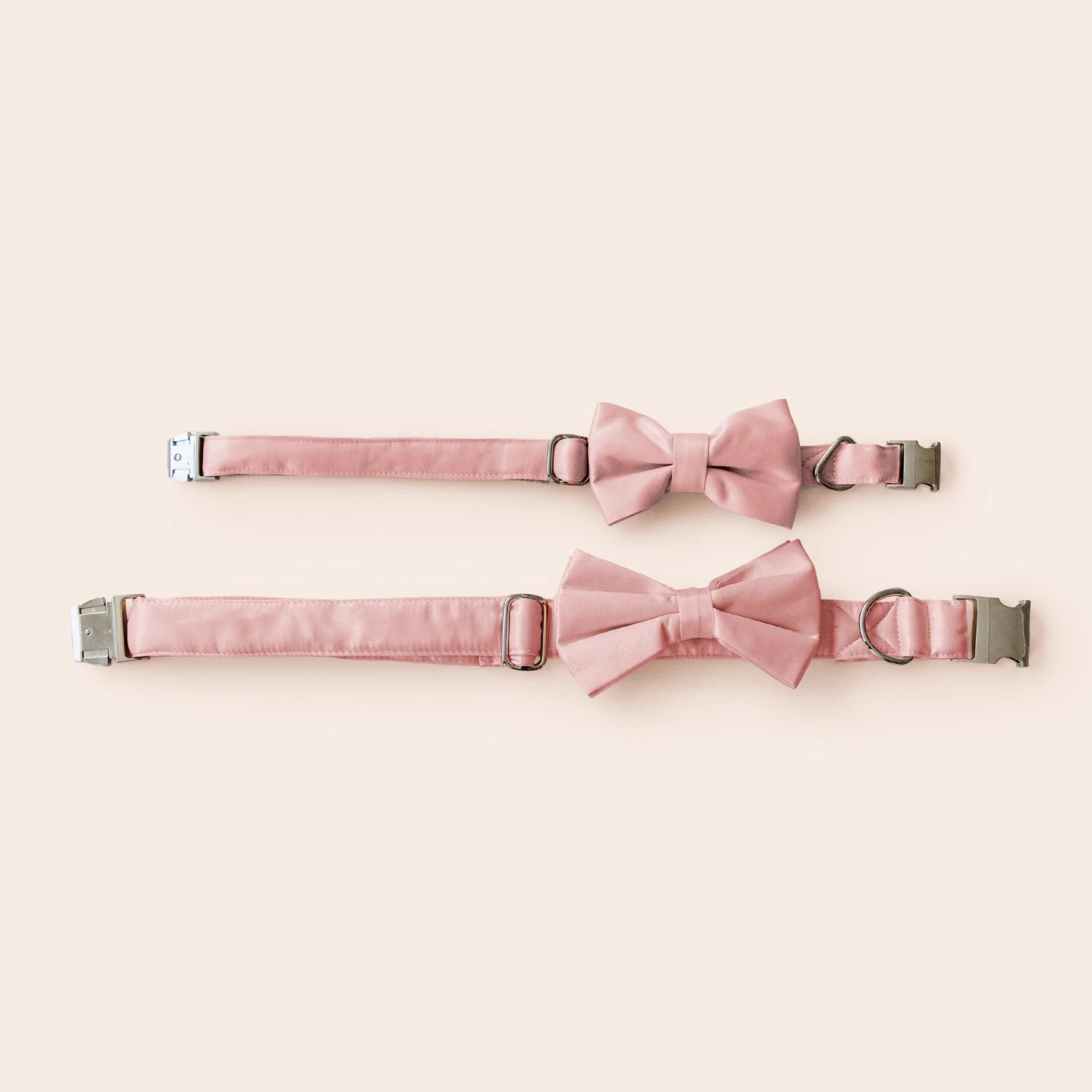 Sadie Dog Bow Tie Collar - Sheen Light Pink 5 Sadie Dog Bow Tie Collar - Sheen Light Pink - Image 3