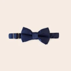 Sadie Dog Bow Tie Collar - Sheen Navy