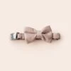 Sadie Dog Bow Tie Collar - Sheen Taupe -Elegance Bridal Store BIRDY GREY MUGGSY DOG BOW TIE COLLAR TAUPE 01