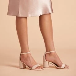 Natalie Chunky Heel - Almond 13 Natalie Chunky Heel - Almond -Elegance Bridal Store BIRDY GREY NATALIE SHOE ALMOND 01