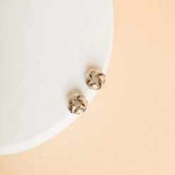 Newport Knot Earrings - Silver 7 Newport Knot Earrings - Silver -Elegance Bridal Store BIRDY GREY NEWPORT KNOT EARRINGS SILVER 02