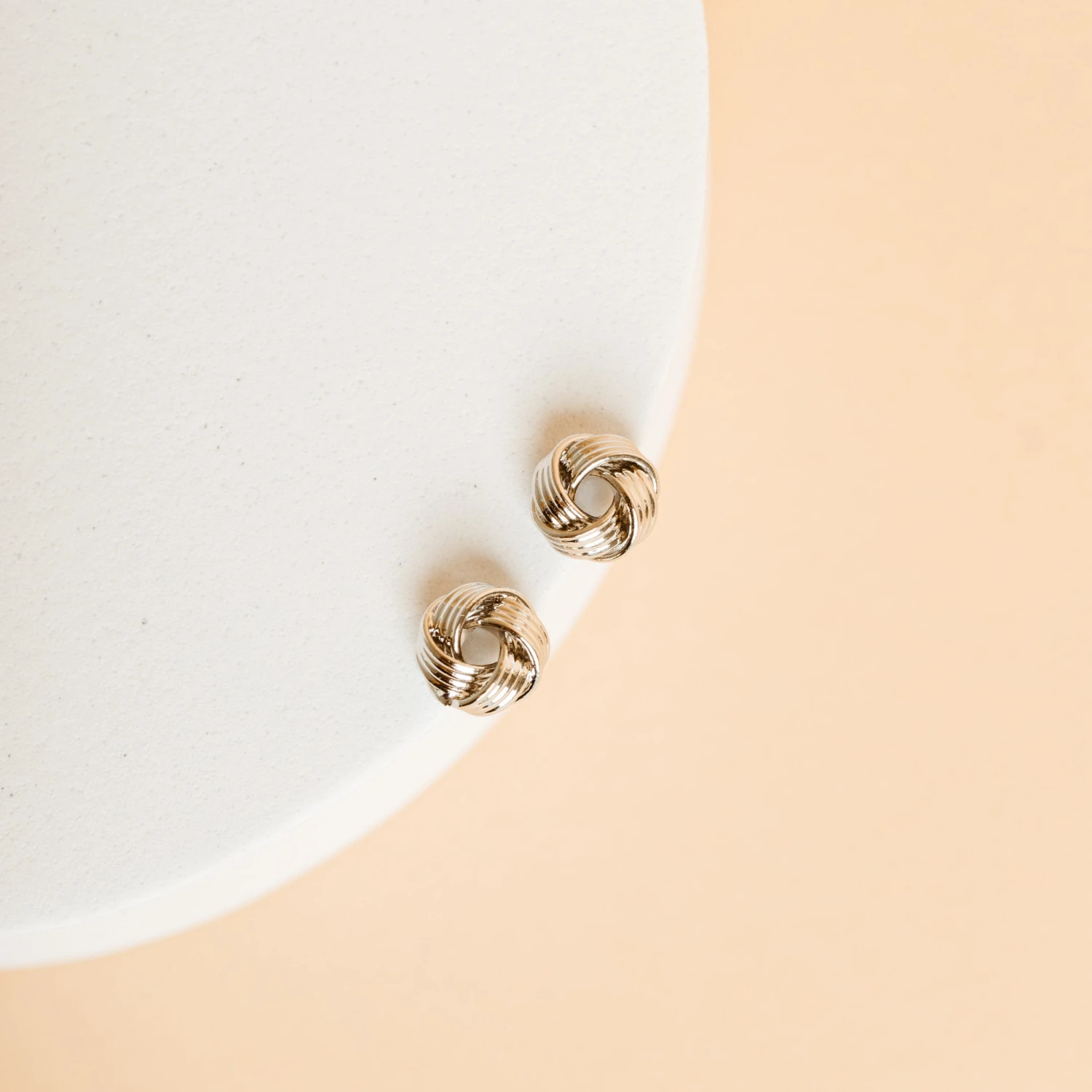 Newport Knot Earrings - Silver 5 Newport Knot Earrings - Silver - Image 3