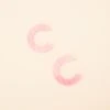 Resin Hoop Earrings - Pink