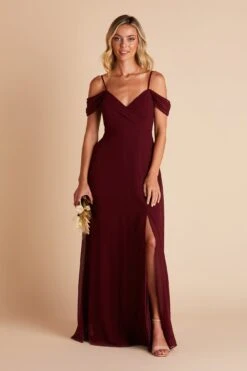 Spence Convertible Dress - Cabernet 30 Spence Convertible Dress - Cabernet -Elegance Bridal Store BIRDY GREY SPENCE CONVERTIBLE SLIT BRIDESMAID DRESS CABERNET 01