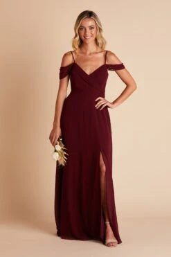 Spence Convertible Dress - Cabernet 32 Spence Convertible Dress - Cabernet -Elegance Bridal Store BIRDY GREY SPENCE CONVERTIBLE SLIT BRIDESMAID DRESS CABERNET 02