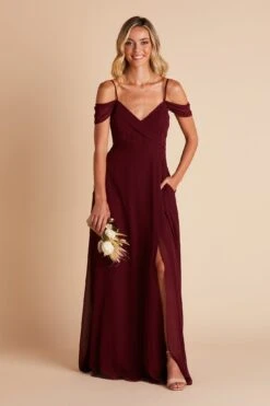 Spence Convertible Dress - Cabernet 31 Spence Convertible Dress - Cabernet -Elegance Bridal Store BIRDY GREY SPENCE CONVERTIBLE SLIT BRIDESMAID DRESS CABERNET 03