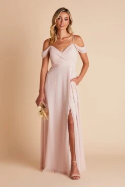 Spence Convertible Dress - Pale Blush 28 Spence Convertible Dress - Pale Blush -Elegance Bridal Store BIRDY GREY SPENCE CONVERTIBLE SLIT BRIDESMAID DRESS PALE BLUSH 05