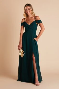 Spence Convertible Dress - Emerald -Elegance Bridal Store BIRDY GREY SPENCE CONVERTIBLE SLIT BRIDESMAID EMERALD 06