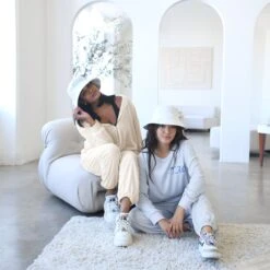 Zip Up Hoodie - Vanilla Cream -Elegance Bridal Store BIRDY GREY SWEATSUIT LIFESTYLE 1684 RT