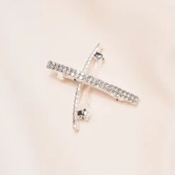 Sydney Crystal Bar Hair Clips 7 Sydney Crystal Bar Hair Clips -Elegance Bridal Store BIRDY GREY SYDNEY CRYSTAL BAR HAIR CLIPS SILVER 03