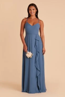 Theresa Chiffon Dress - Twilight -Elegance Bridal Store BIRDY GREY TERESA CONVERTIBLE BRIDESMAID DRESS TWILIGHT 01